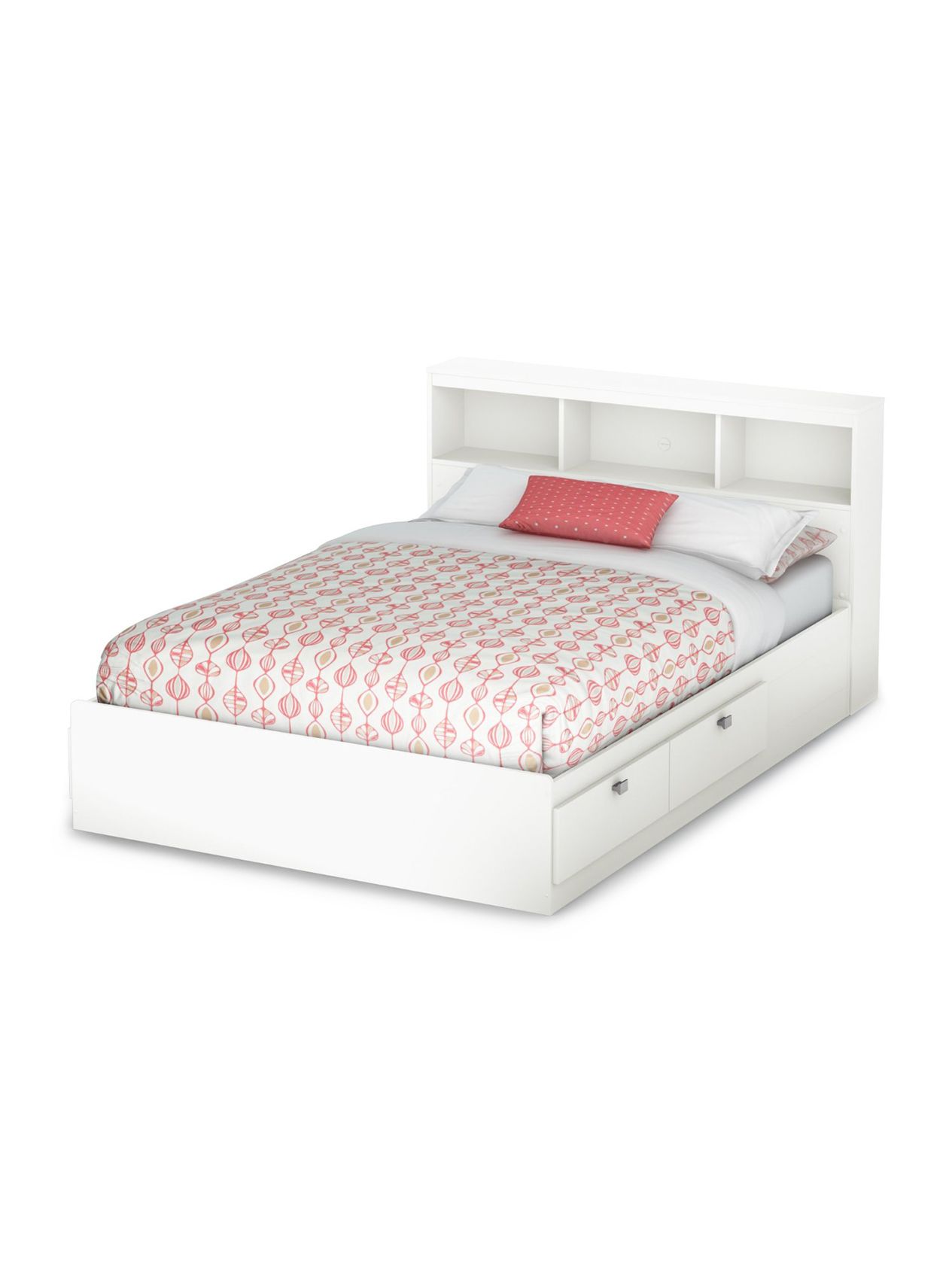 South Shore Spark Full Storage Bed and Bookcase Headboard