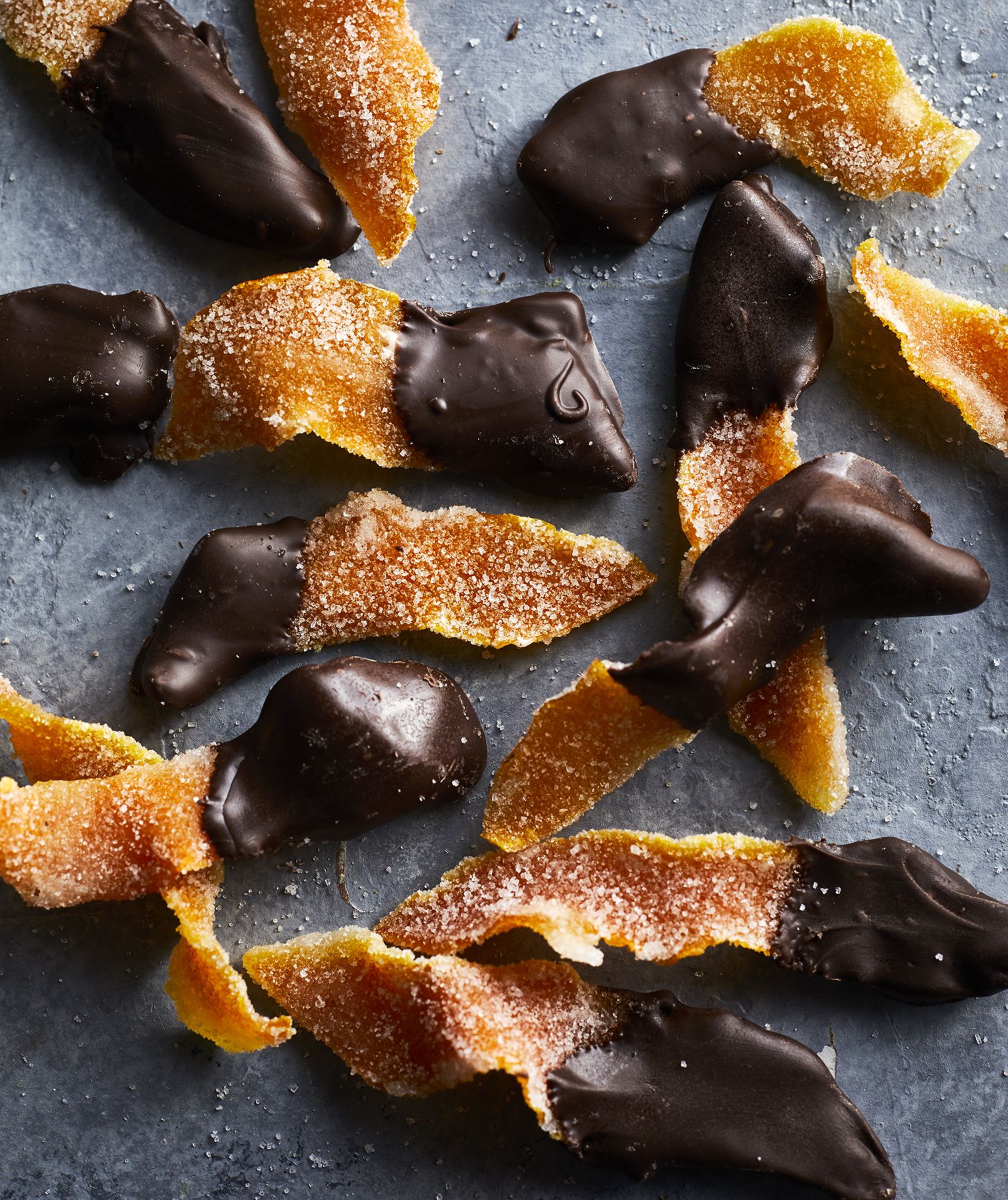 Apelsinų žievelės su šokoladu