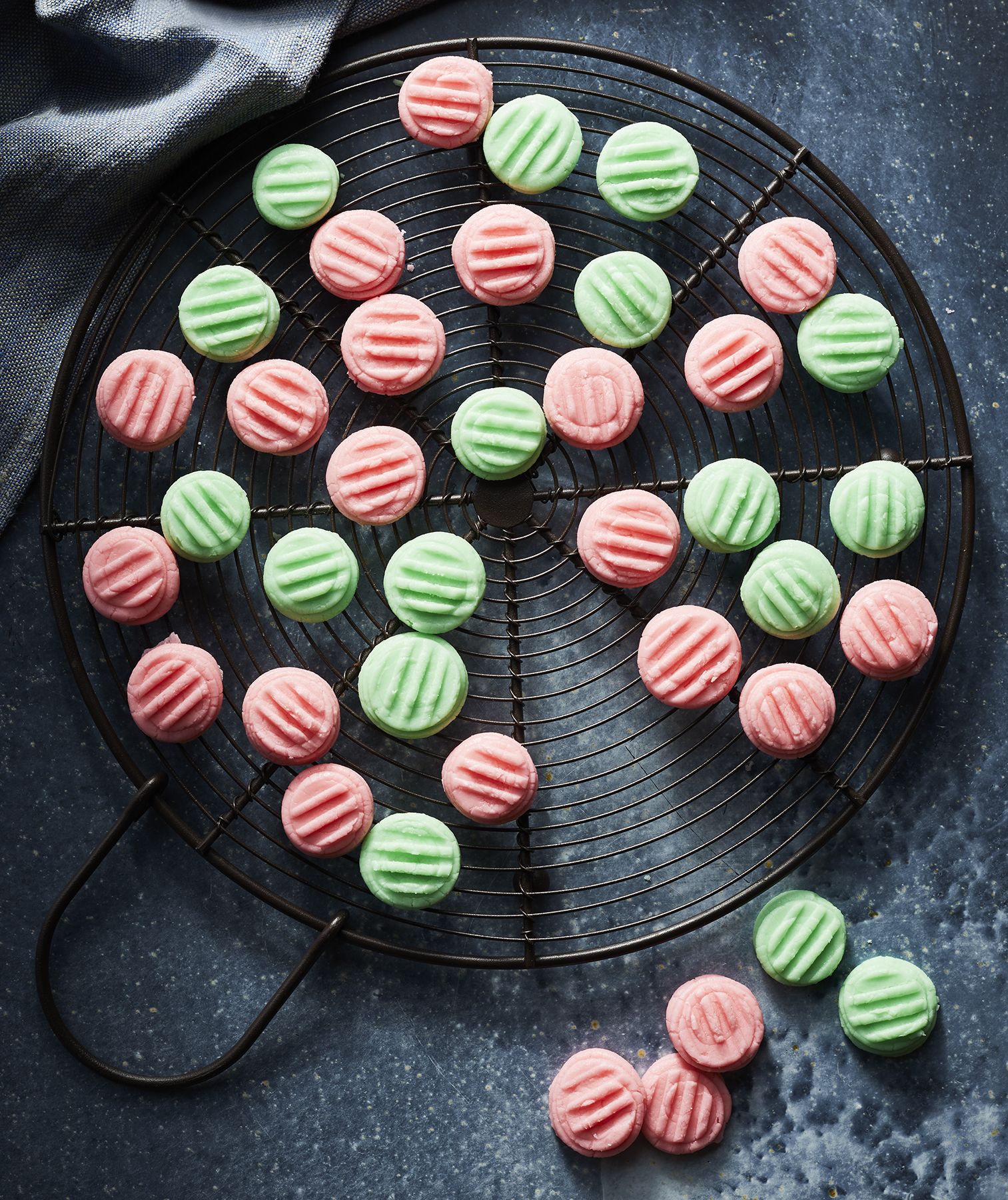 Piped Cream Cheese Mints