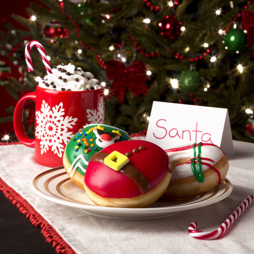 Krispy Kreme está comemorando o Natal com uma rosquinha 'Santa Belly' - e parece surpreendentemente saboroso