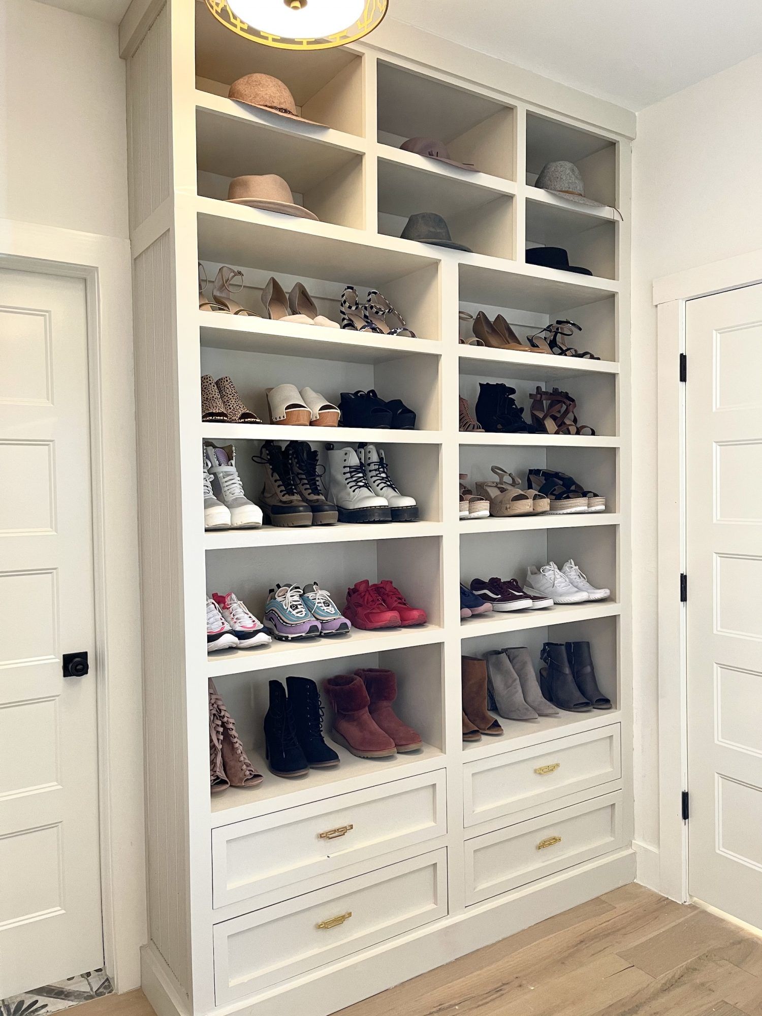 Space of Week, Closet Reveal with gold pulls