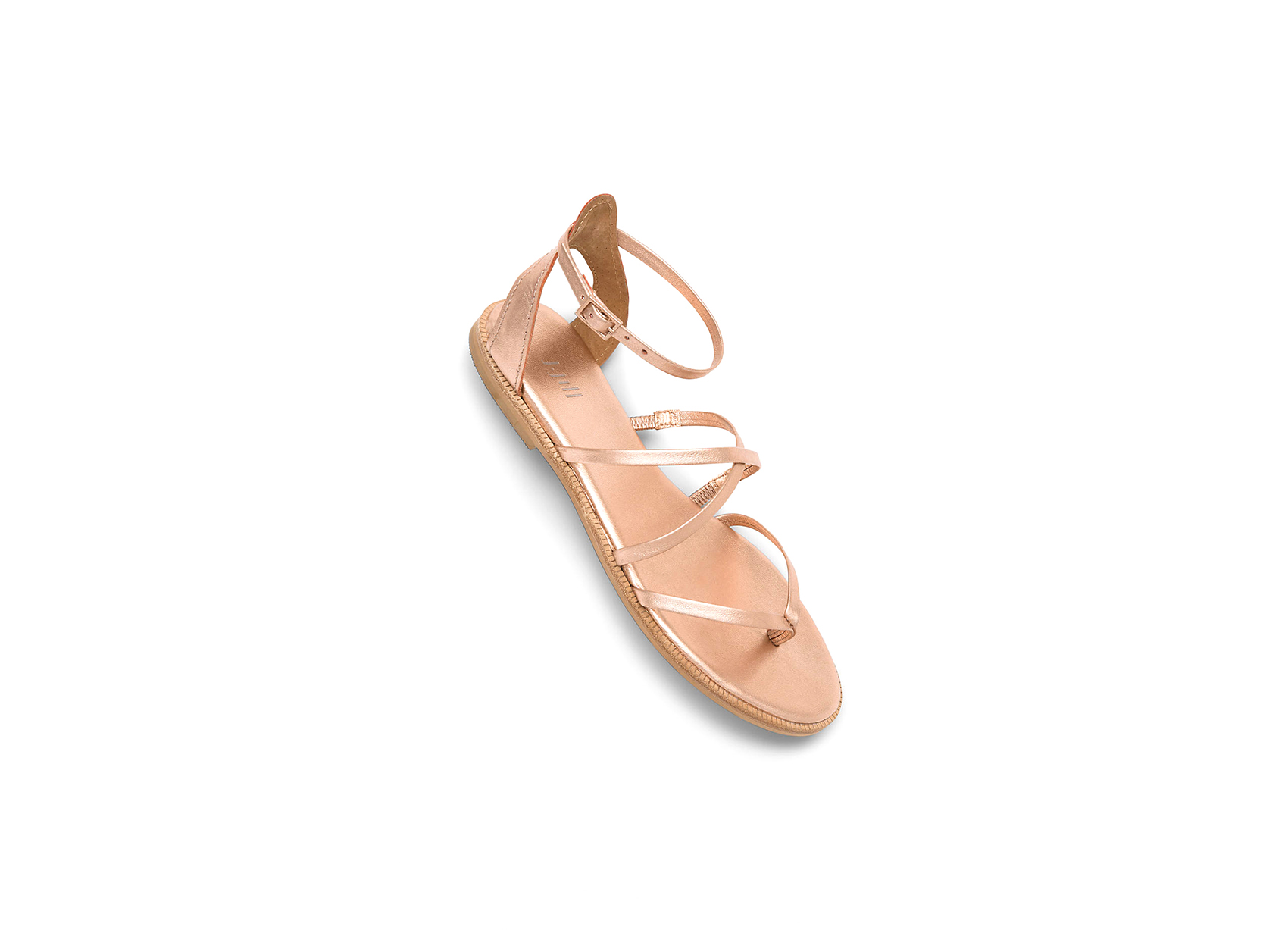 J.Jill Pembe Altın Askılı Sandalet