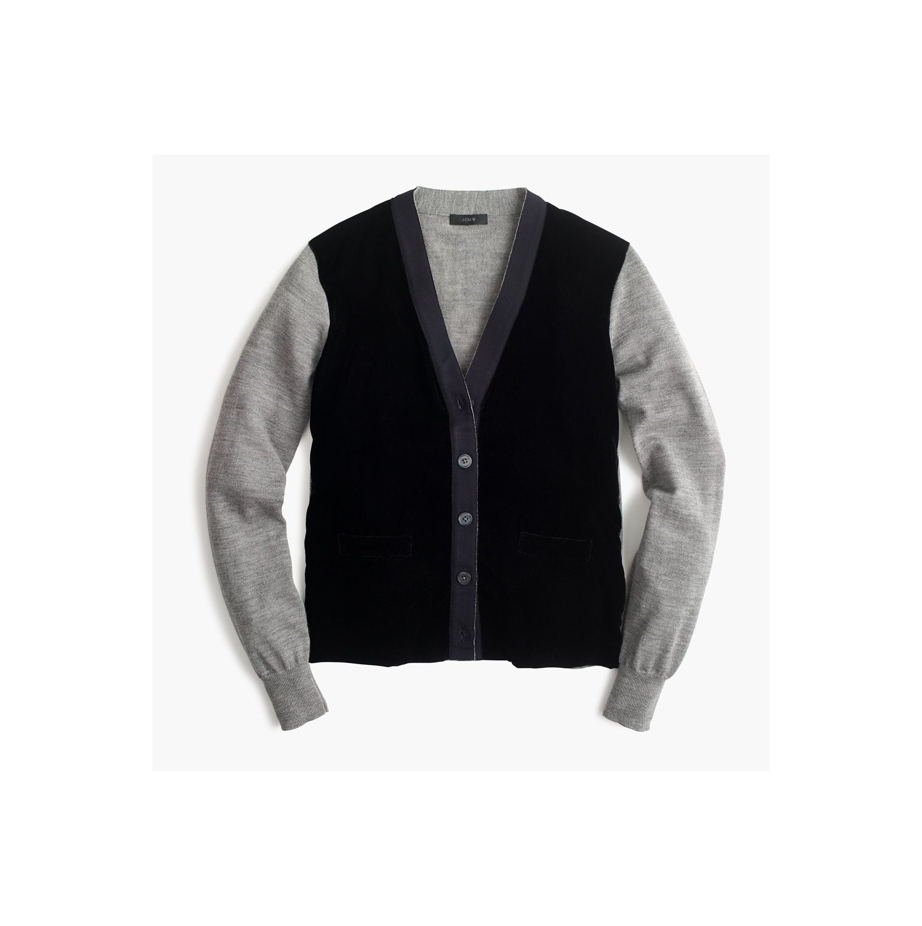 Harlow vest trui met fluwelen voorkant
