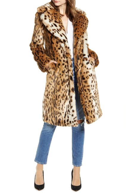 cel mai bun-haina-de-blana-sintetica-kendall-si-kylie-long-leopard-coat