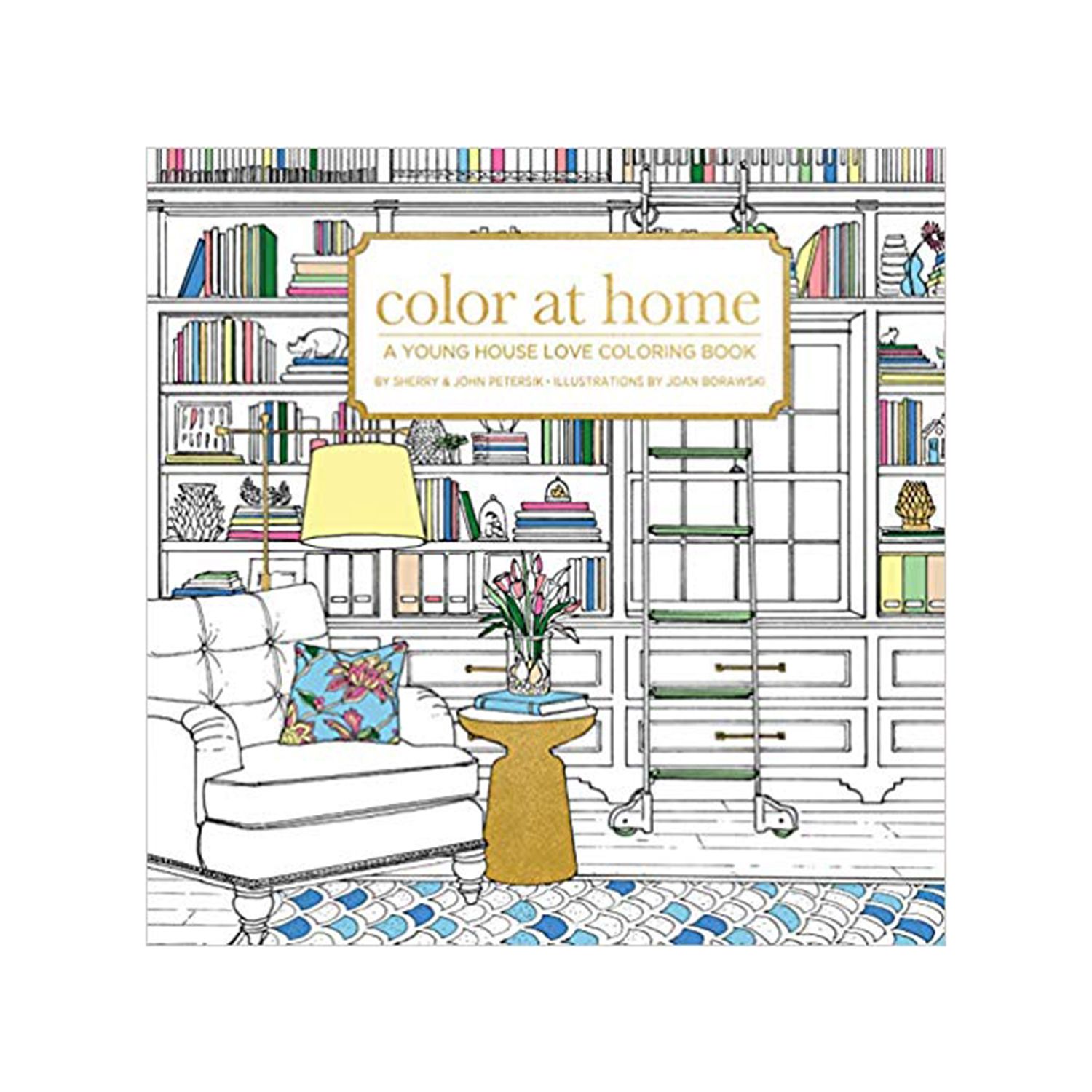 Spalva namuose: Jauno namo meilės spalvinimo knygelė
