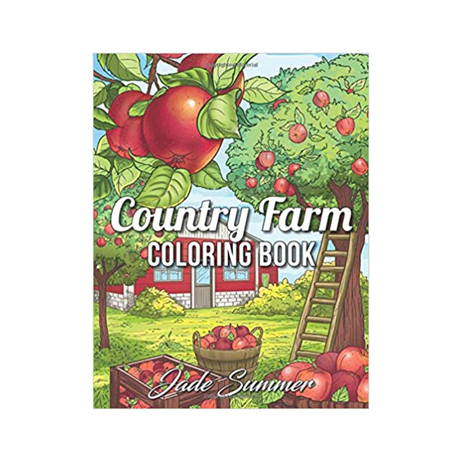 Country Farm Coloring Book: En voksen fargeleggingsbok