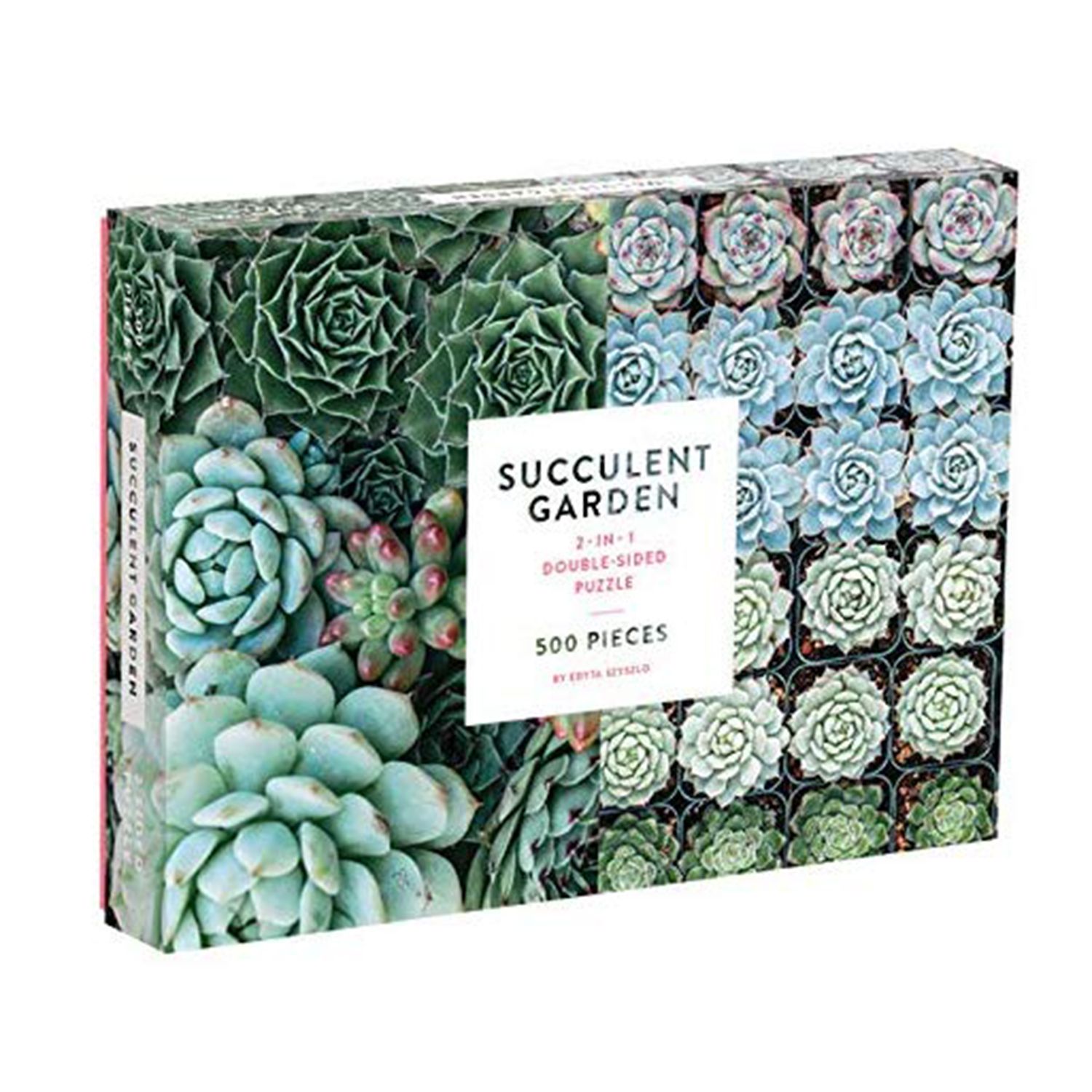 „Galison Succulent Garden“ 500 vienetų dvipusis dėlionė