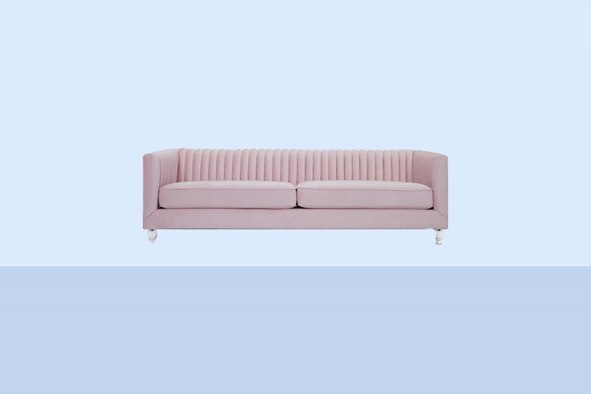 Möbel zum Investieren oder Genießen - Frannie Velvet Sofa in Blush