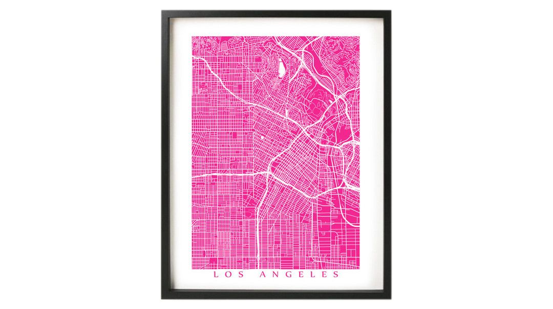 Zemljevid Los Angelesa