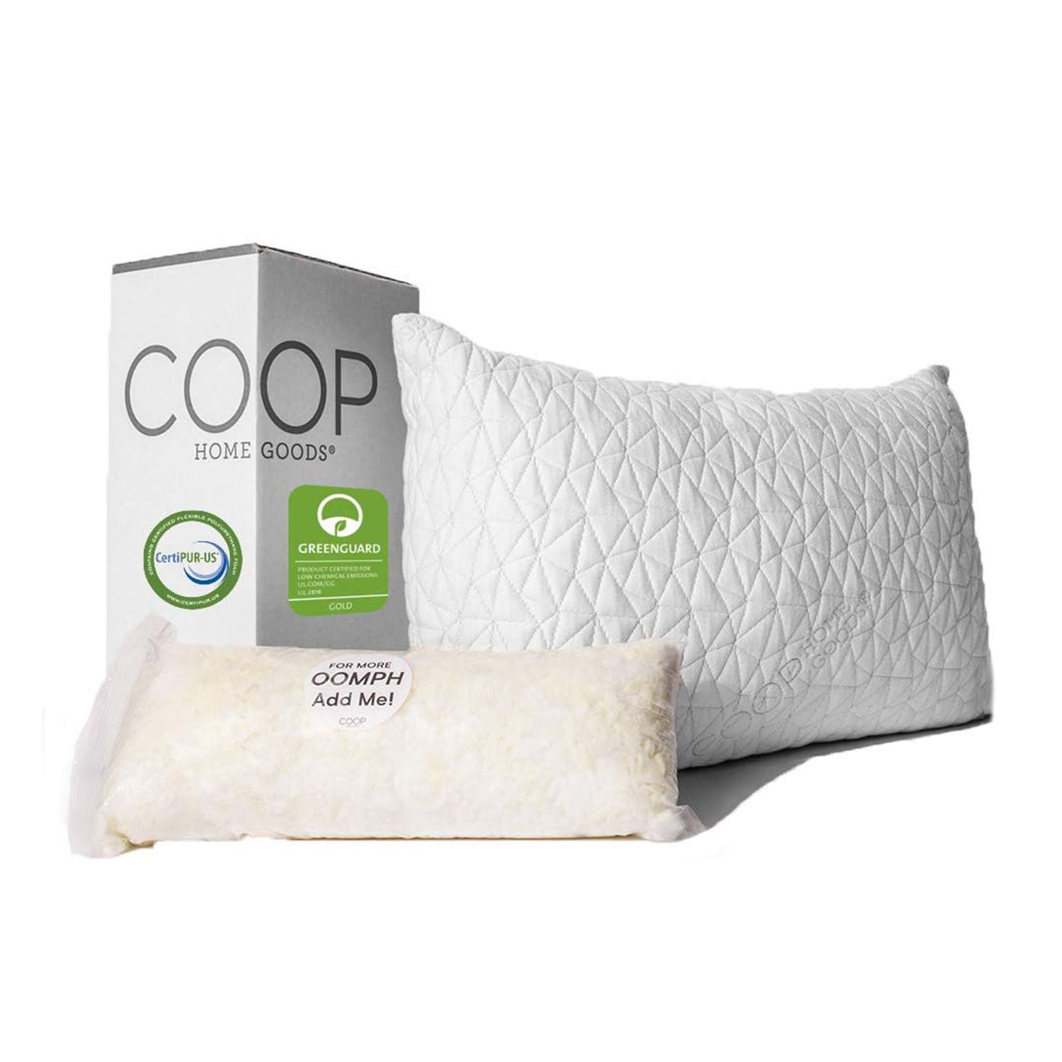 Coop Home Goods Oreiller Loft Réglable Premium