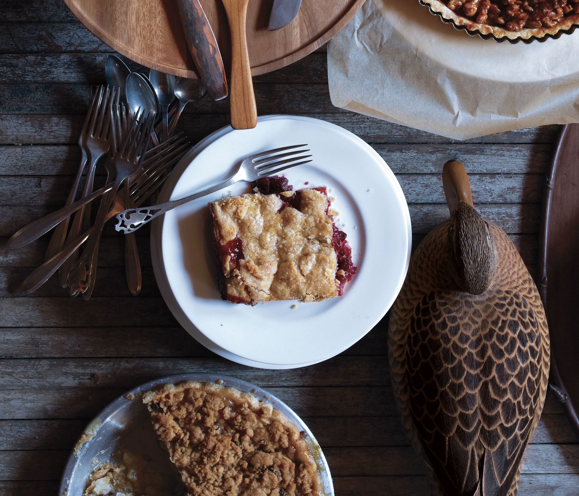 Sour Cherry and Cranberry Slab Pie