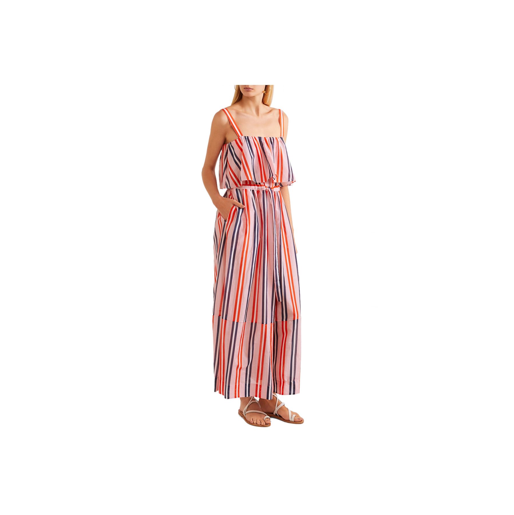 Diane von Furstenberg Striped Maxi Dress
