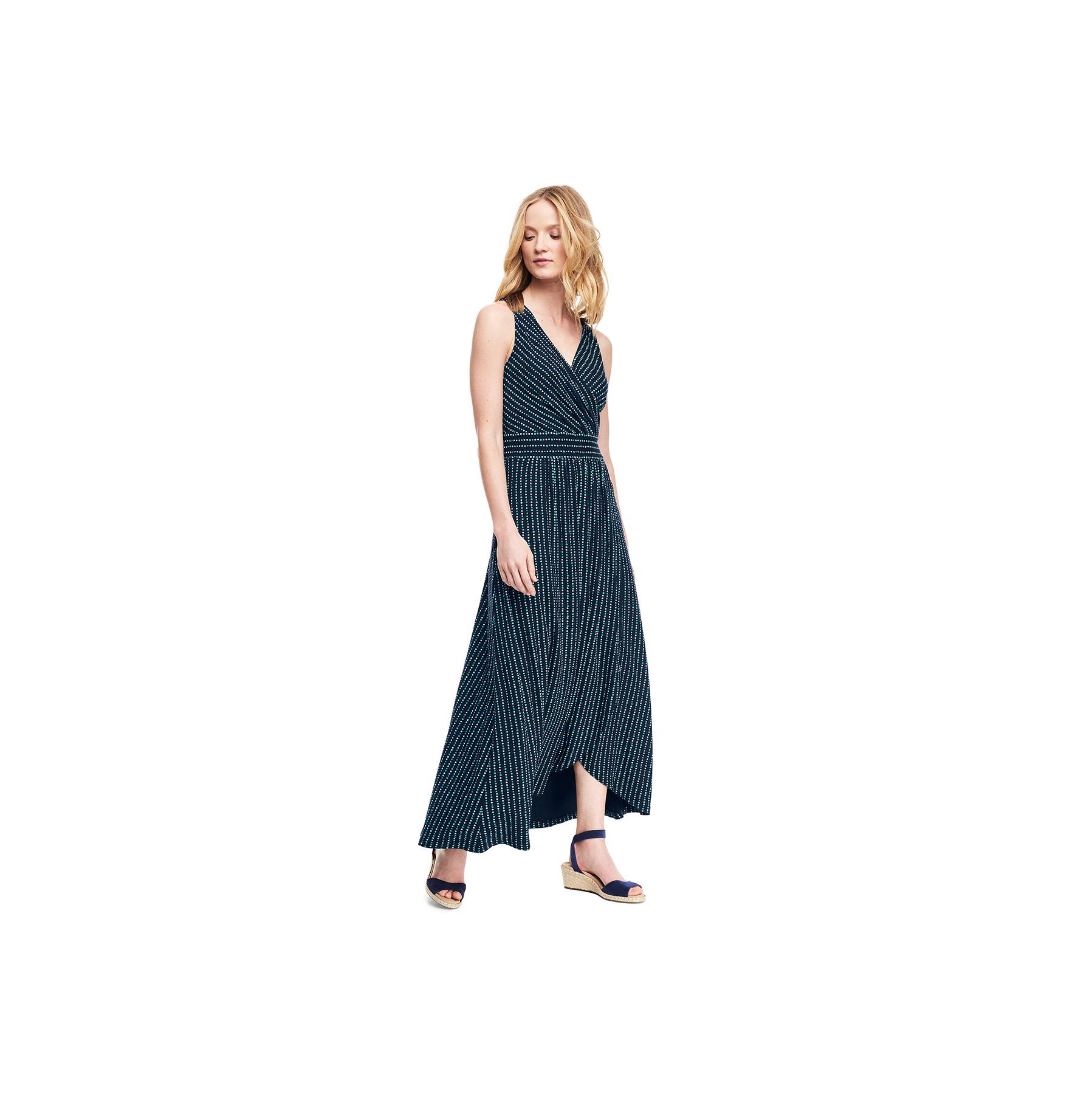 Land's End Sleeveless Fit και Flare Maxi Dress