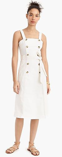 J.Crew Button-Front Trench Dress