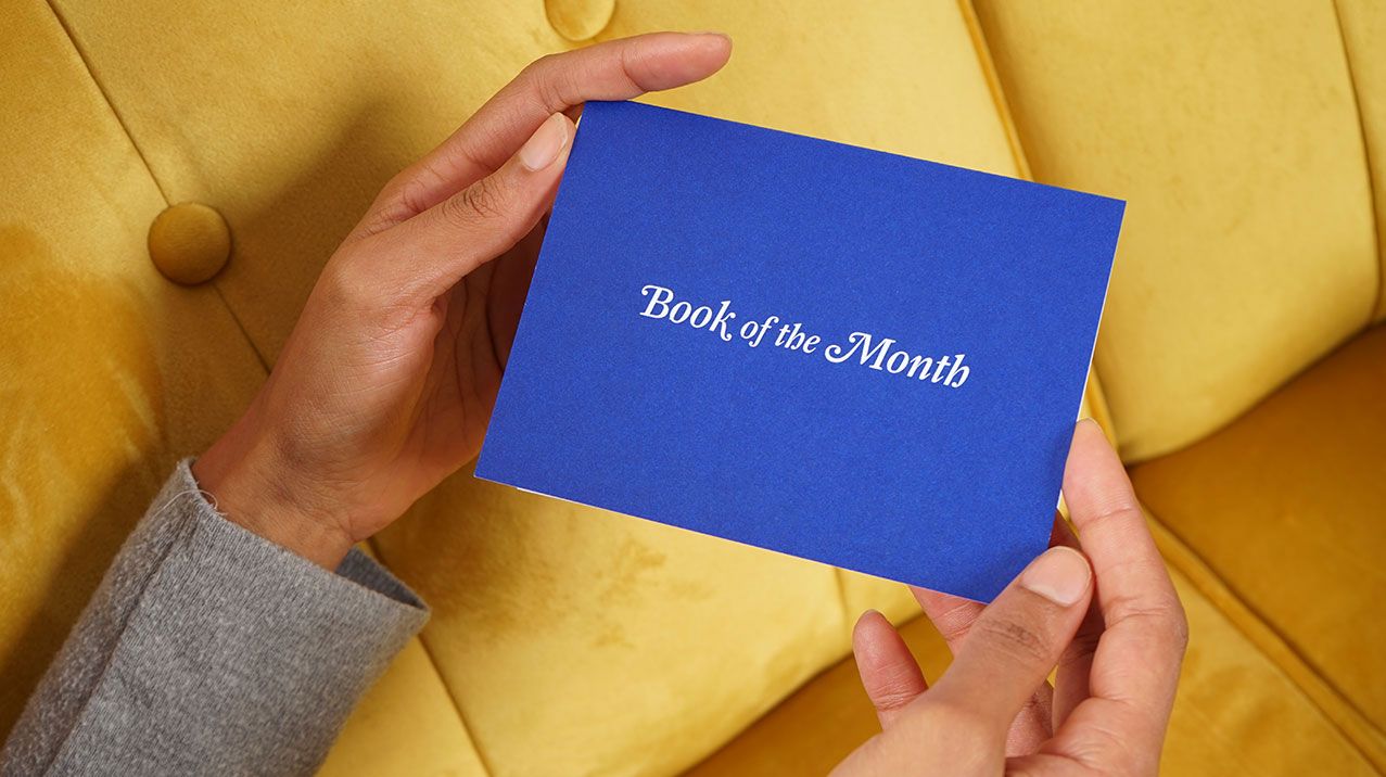 Reseña del libro del mes - tarjeta de regalo