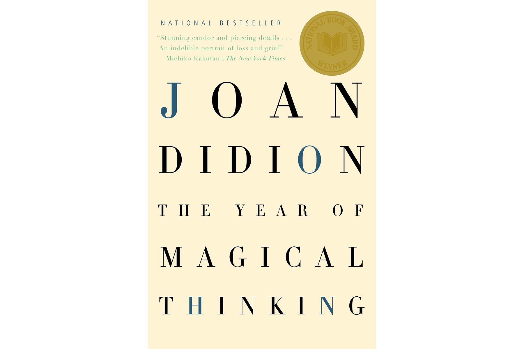 Naslovnica The Year of Magical Thinking, avtorice Joan Didion