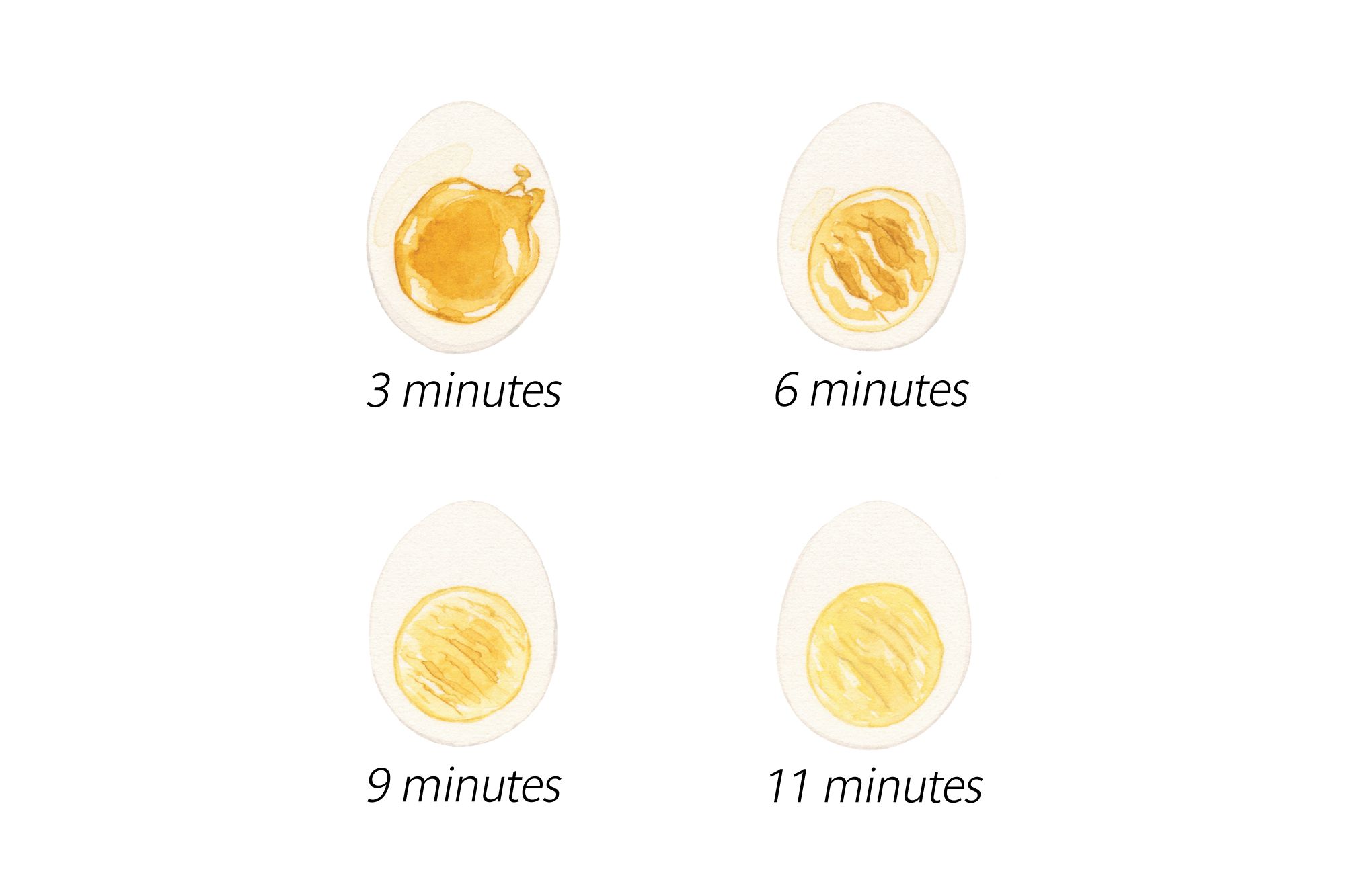 Weich- und hartgekochte Eier genau richtig bekommen