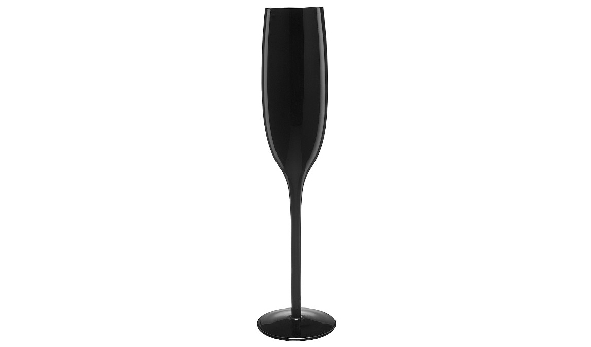 Flautas de champán-Negro medianoche
