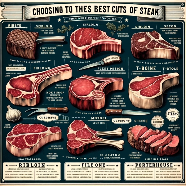 选择最佳牛排部位并比较牛排爱好者的不同最爱的指南