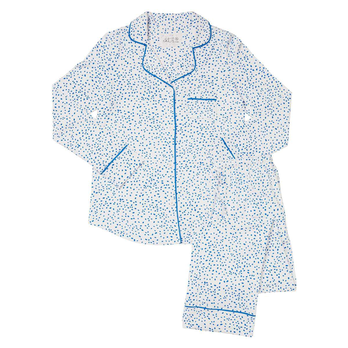 Лучшие подарки для бабушки - The Cat’s Pyjamas Confetti Dot Pima Knit Pyjama Set