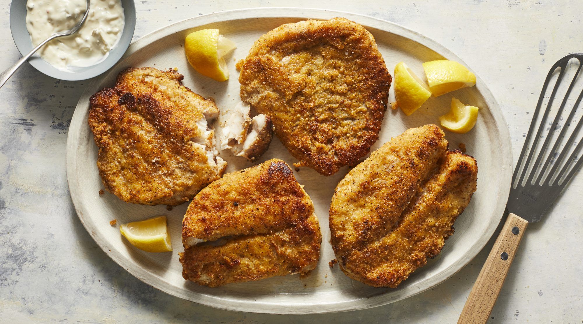 Recettes de farine d'amandes : Filets de poisson croustillants sans gluten