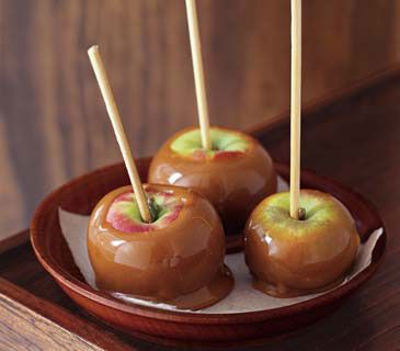 Idées de nourriture d'Halloween, nourriture de fête d'Halloween facile - Pommes au caramel