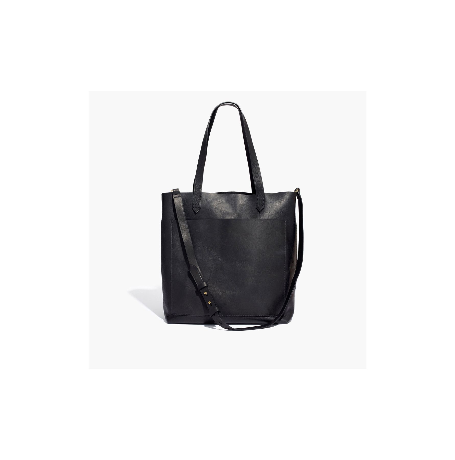 Najlepšie pracovné tašky pre ženy Madewell čierna kožená kabelka