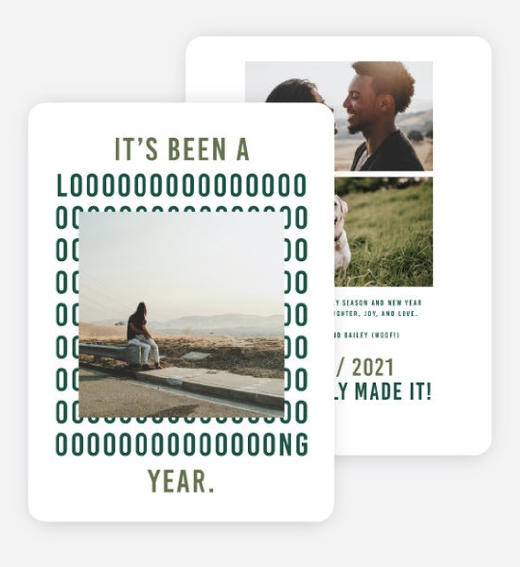 بطاقة عطلة طويلة العام