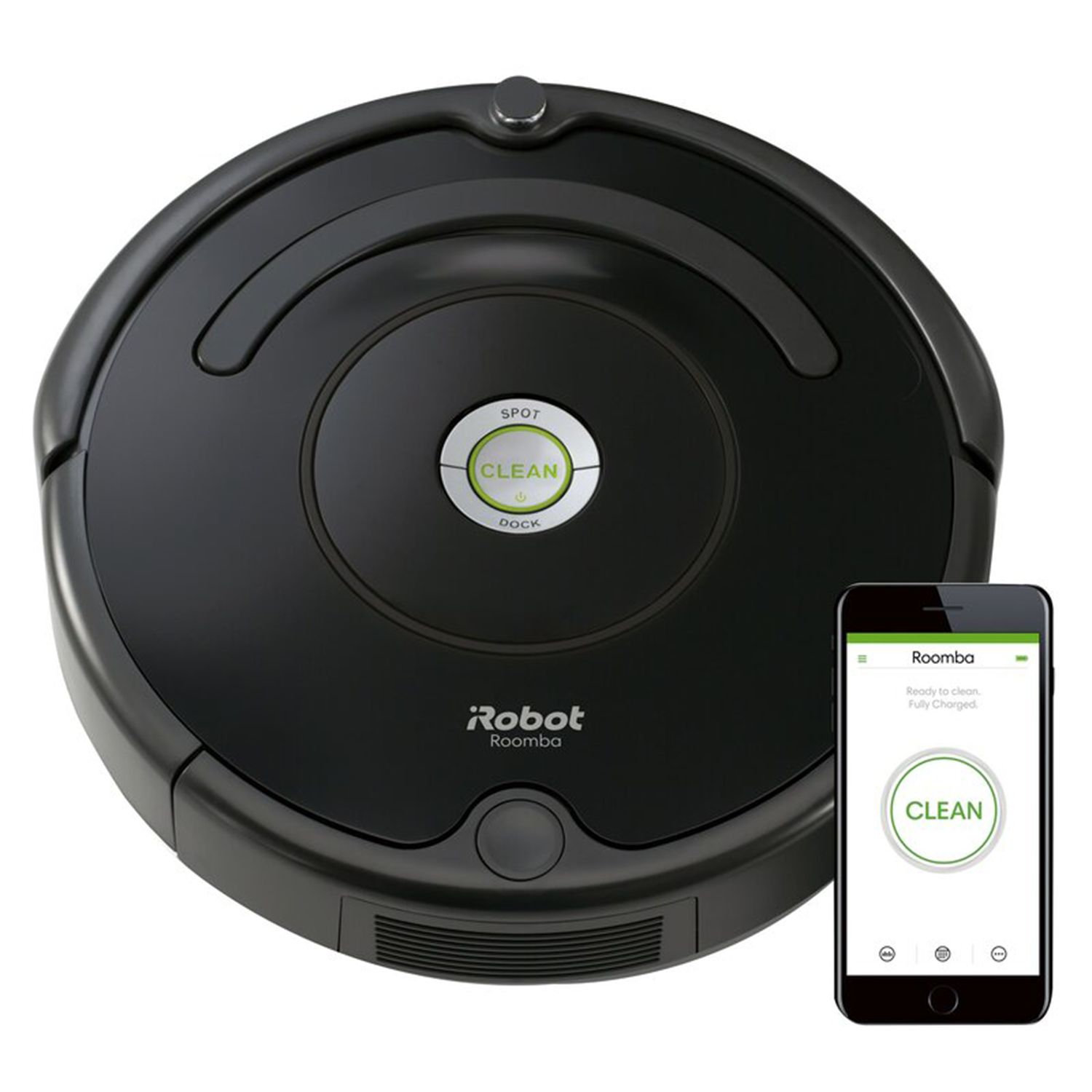 Robot aspirateur iRobot Roomba 675 connecté au Wi-Fi