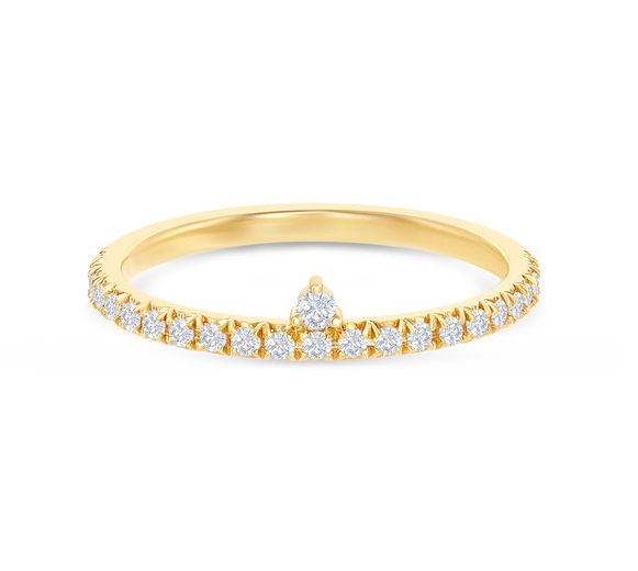 Minimalistyczne pierścionki zaręczynowe: Susie Saltzman Isla Diamond Ring