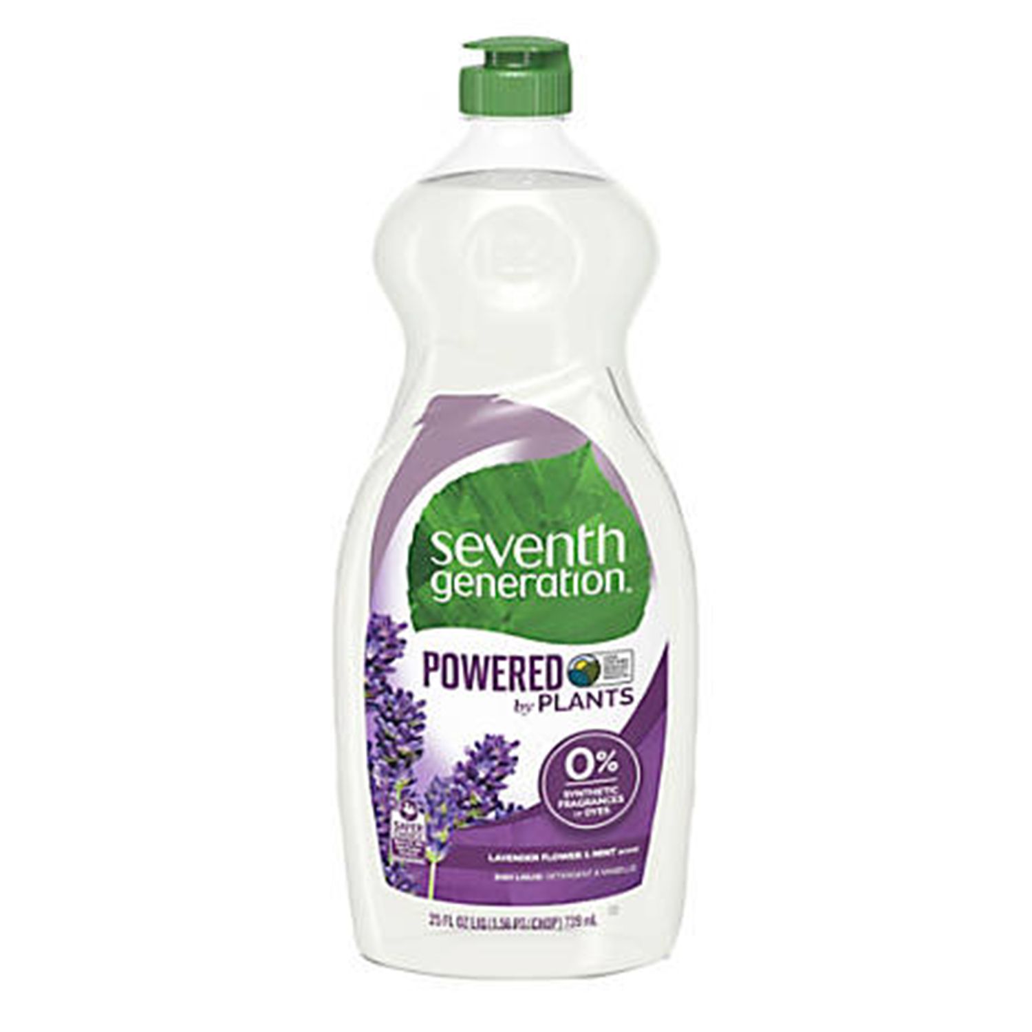 Syvende generation Natural Dish Liquid, 25 Oz., Lavendel / Mint