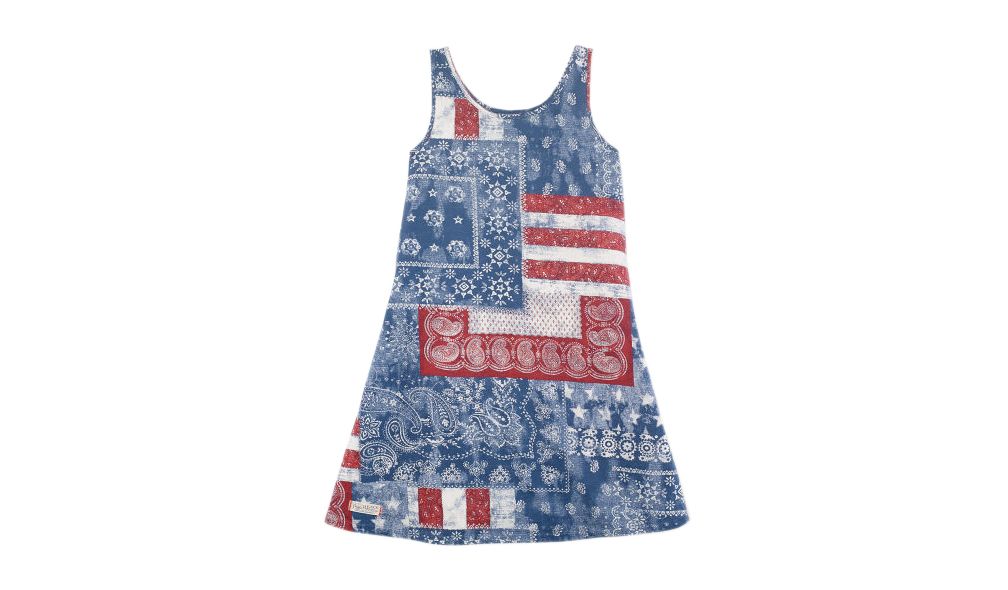 Ameerika lipu jersey kleit