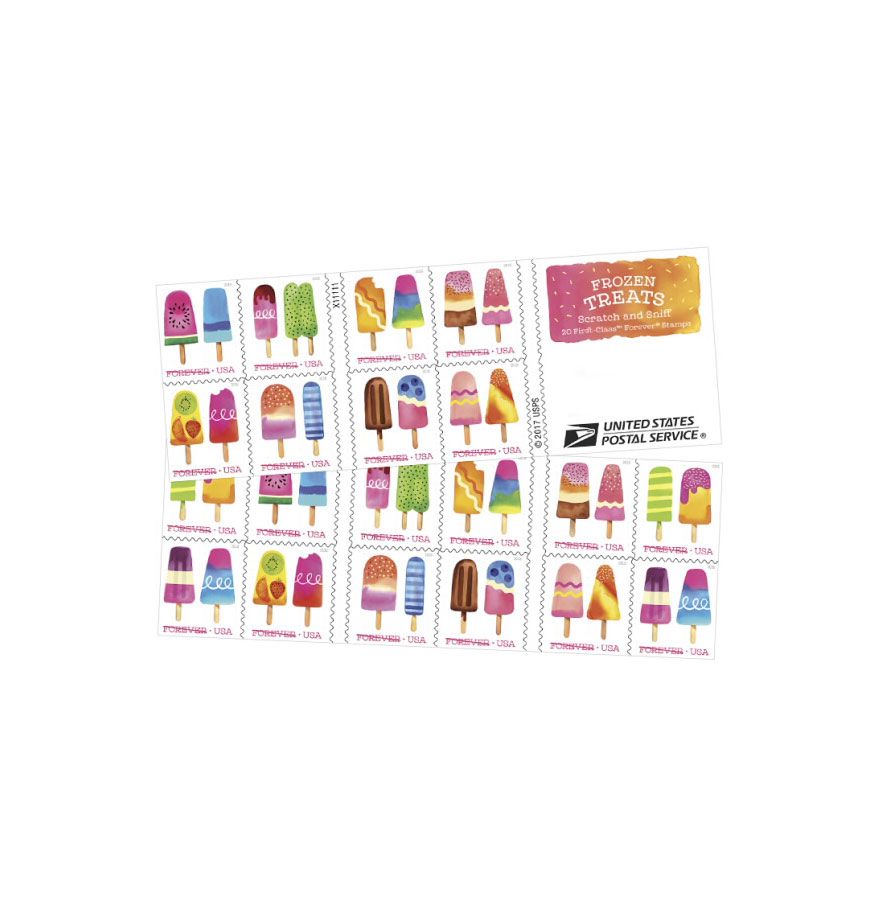 Scratch-and-Sniff frimærker er ankommet for at få dine regninger til at lugte som popsicles