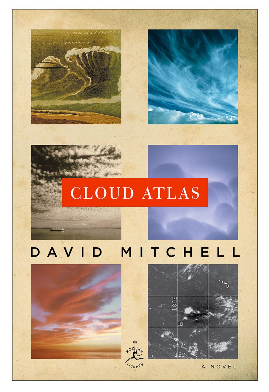 Cloud Atlas, por David Mitchell, portada del libro
