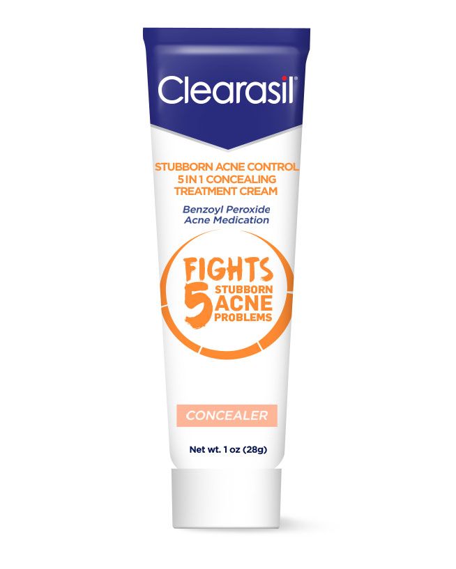 Beste apotek concealer: Clearasil Stubborn Acne Control 5 in 1 Concealing Treatment Cream