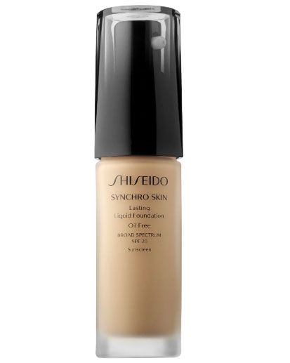 Shiseido Syncro Skin Lasting Liquid Foundation ספקטרום רחב SPF 20