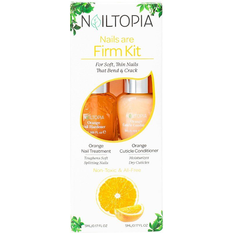 Nailtopia Nails Are Firm Kit: Appelsínugult