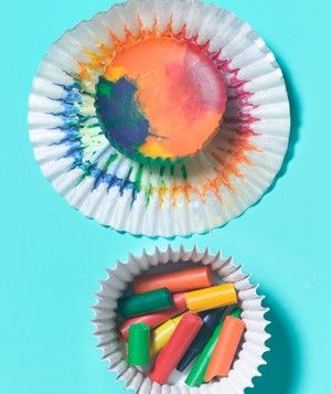 Cupcake Liner որպես Crayon Mold