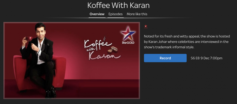 Koffee With Karan - Kako gledati klepetalnico JUICY v Združenem kraljestvu!