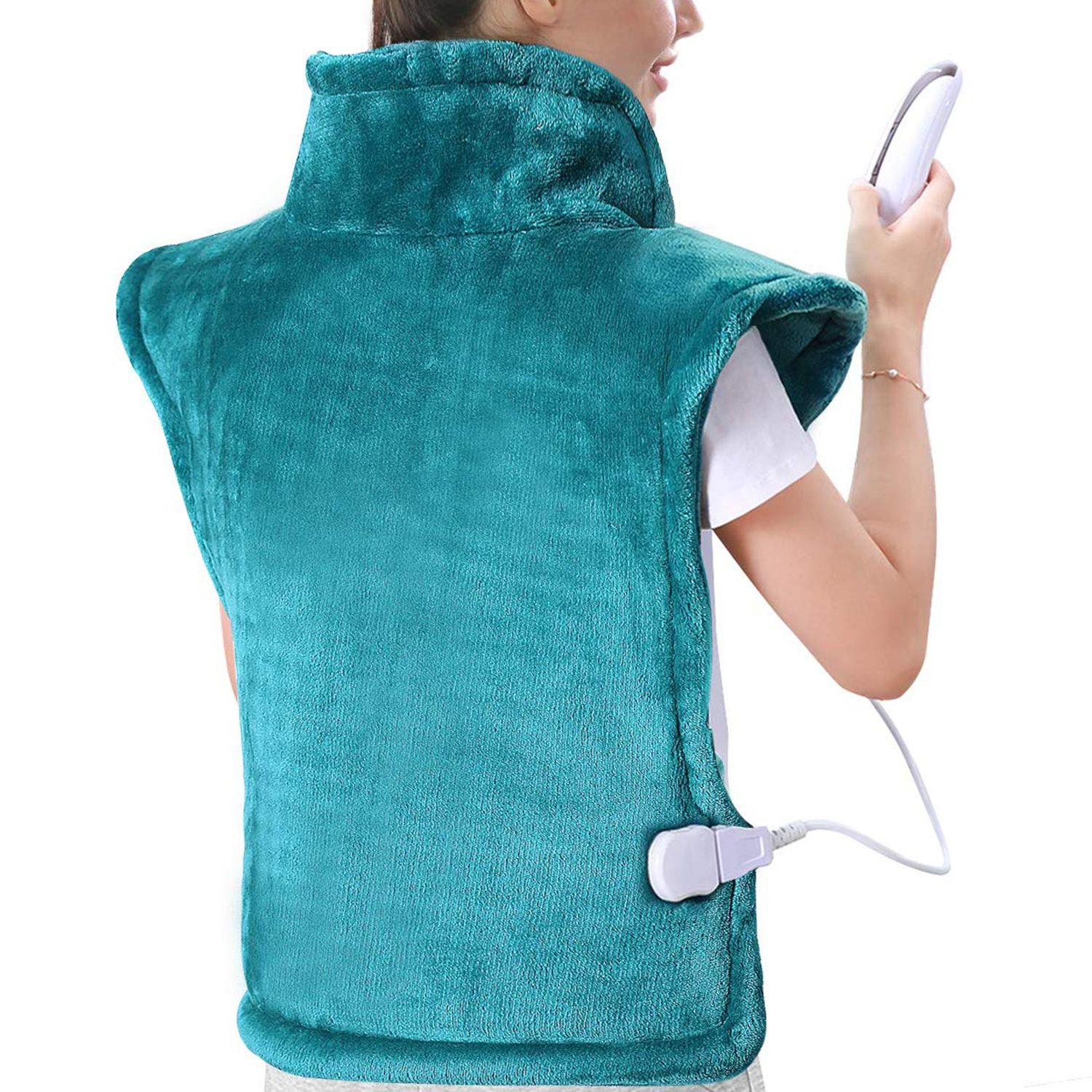 背中と肩の痛みのためのMaxKare大型加熱パッド