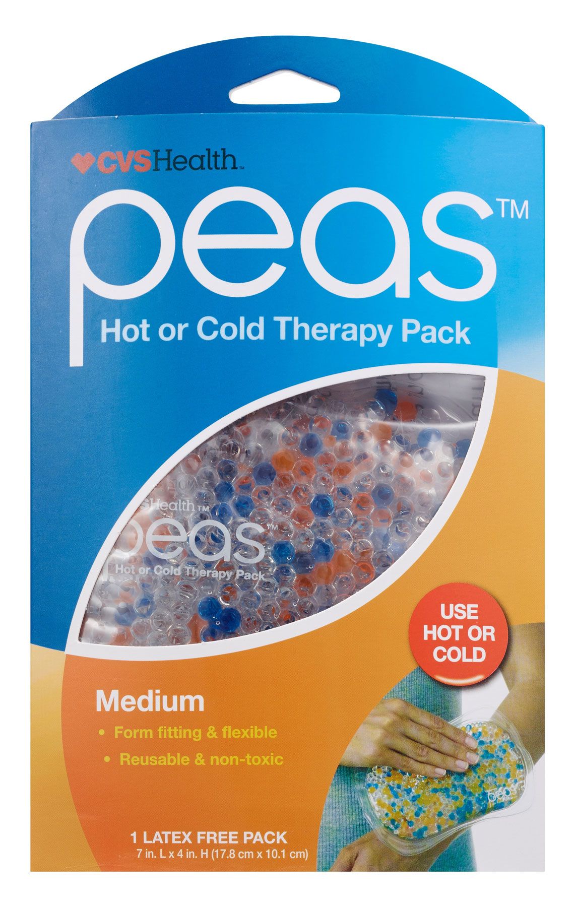 Prezenty dla osób chorych lub rannych i pomysły na prezenty w ramach kwarantanny - CVS Health Peas Hot or Cold Therapy Pack