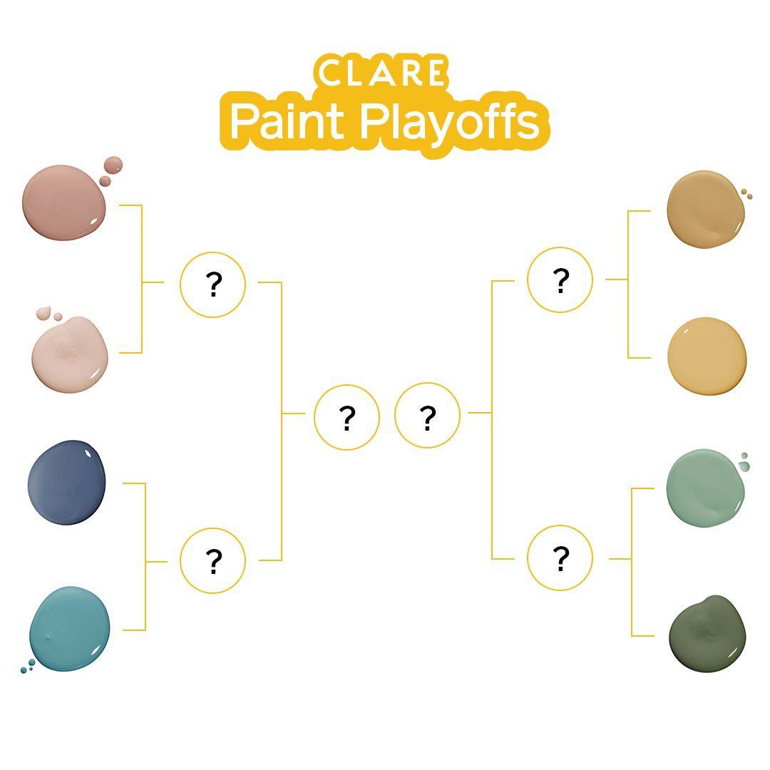 Hvilke av disse 8 fargene bør Clare legge til malingssamlingen? Avgi din stemme!