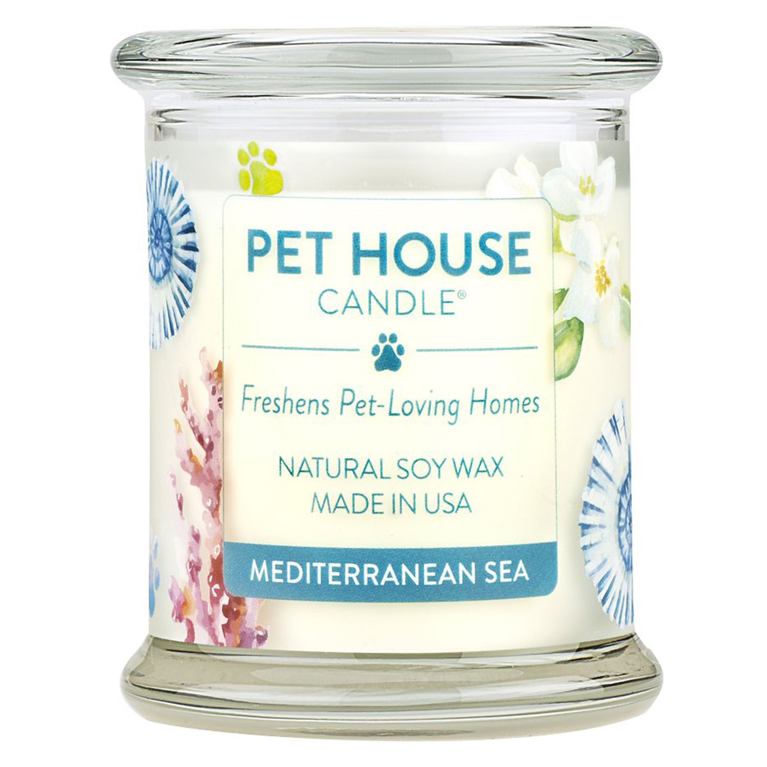 Prírodná sójová sviečka pre domáce zvieratá v Stredozemnom mori
