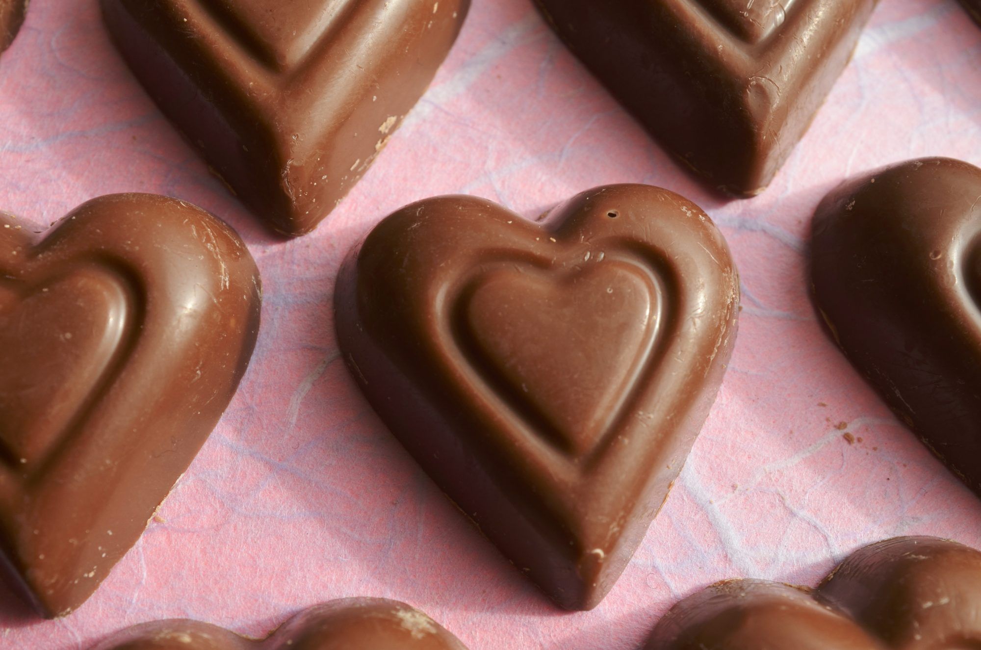Gesundheit-Nutzen-von-Schokolade: Schokoladenherzen