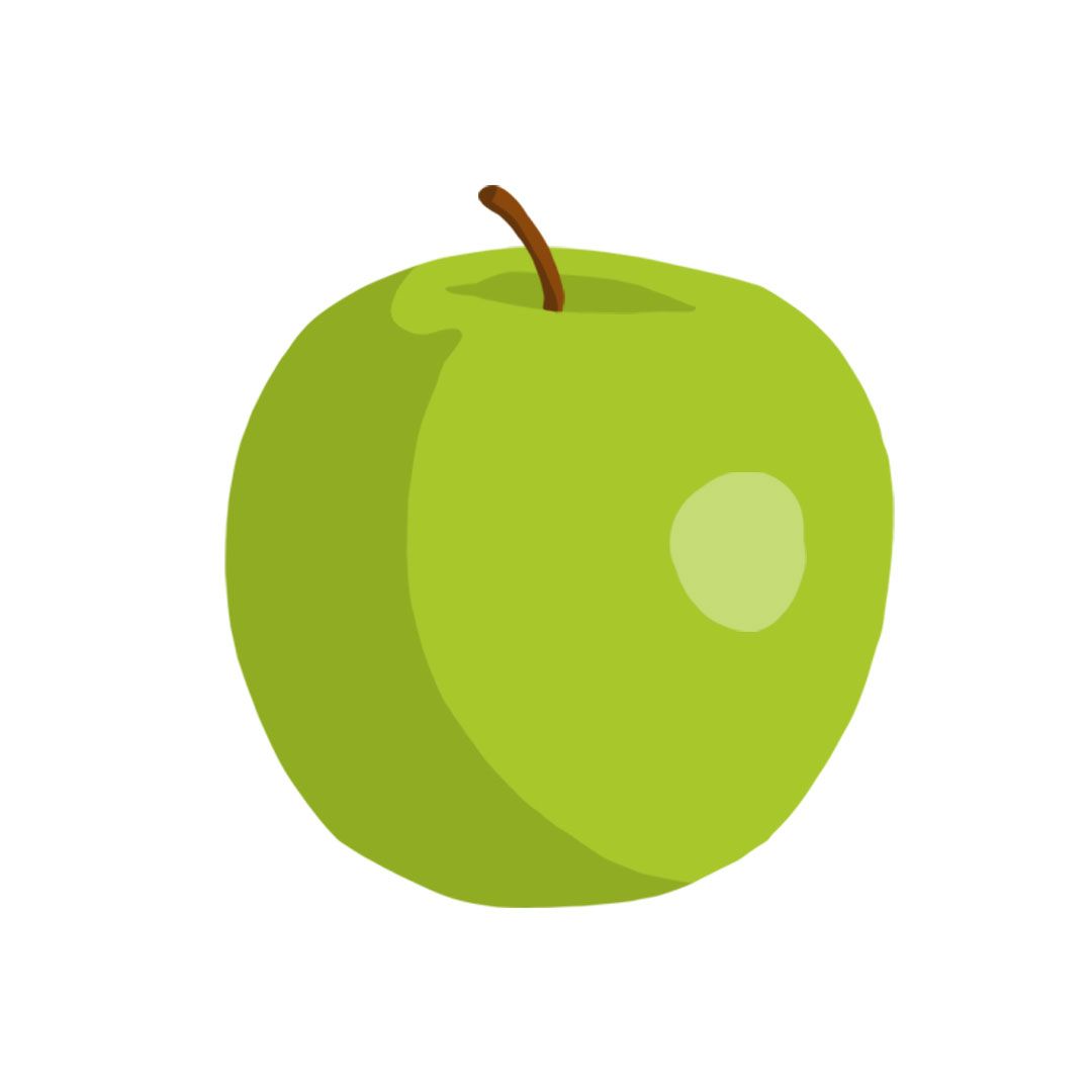 リンゴの種類-グラニースミスのリンゴの写真