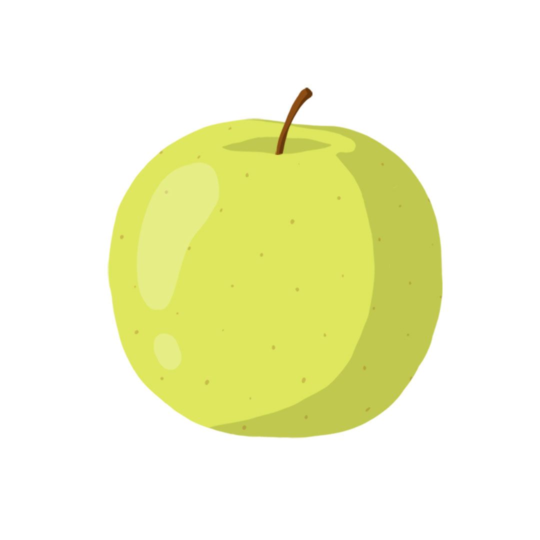 Typer af æbler - Golden Delicious apple billede
