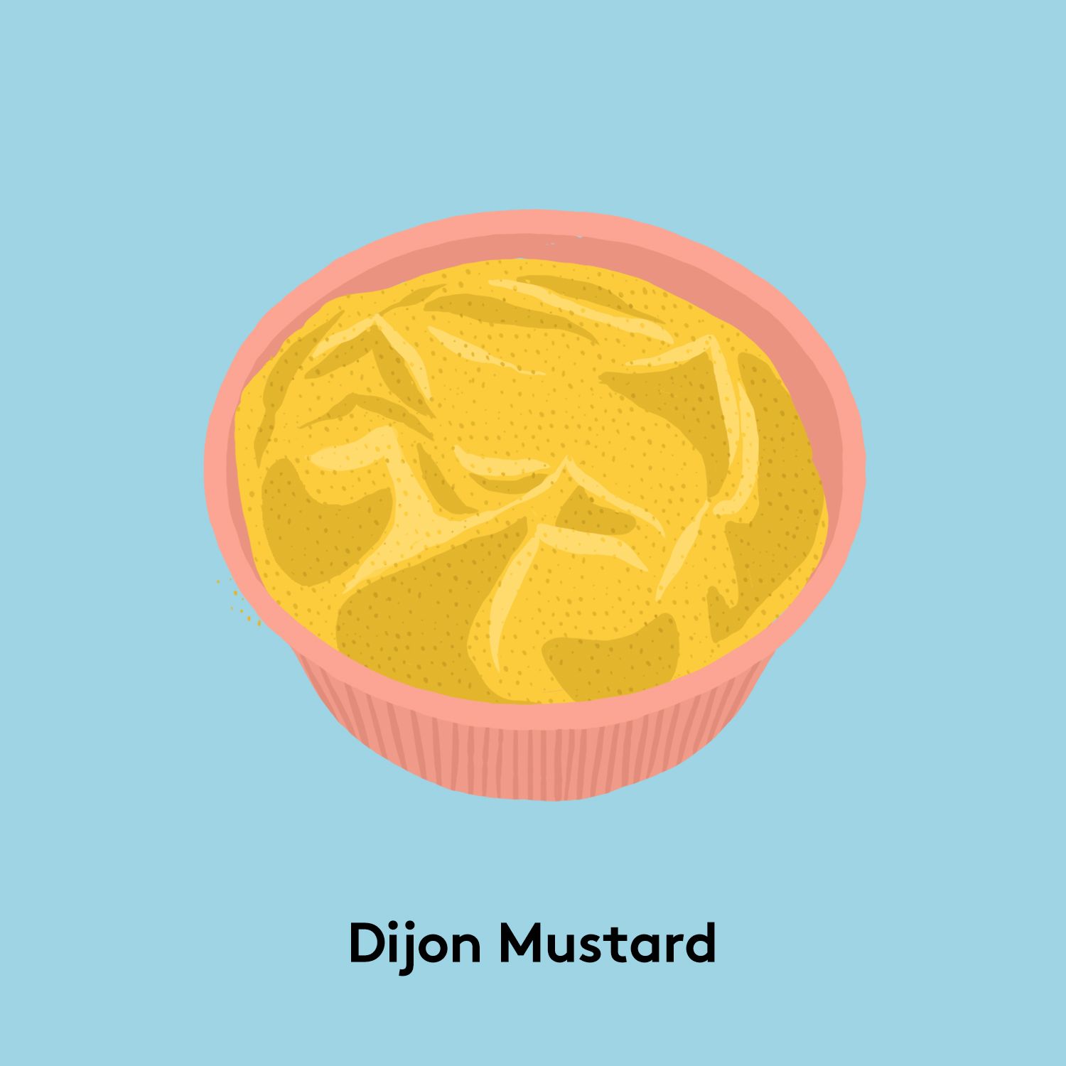 Seòrsaichean mustard - dealbh mustard Dijon