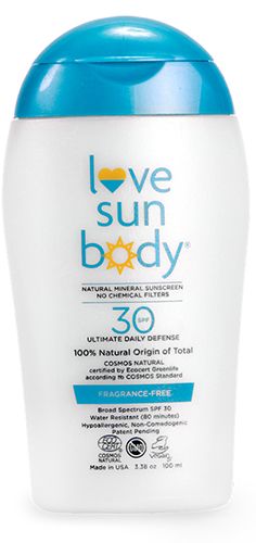 Love Sun Body Natural Mineralna krema za sončenje SPF 30 Brez vonja