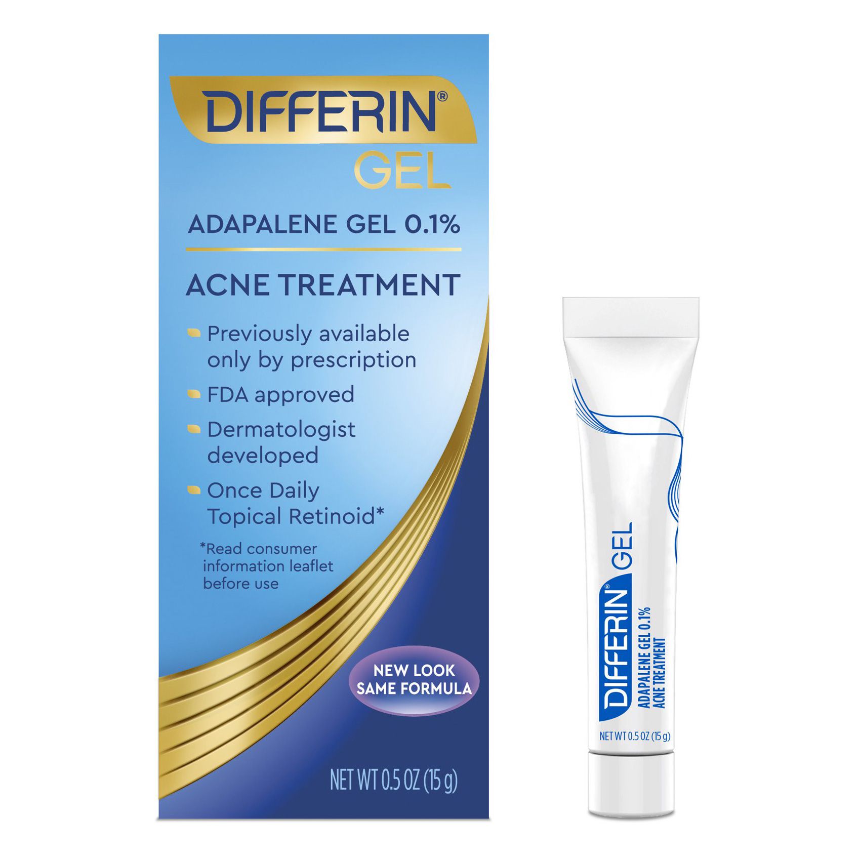 Tratamento de Acne de Gel de Differin Adapalene 0,1%