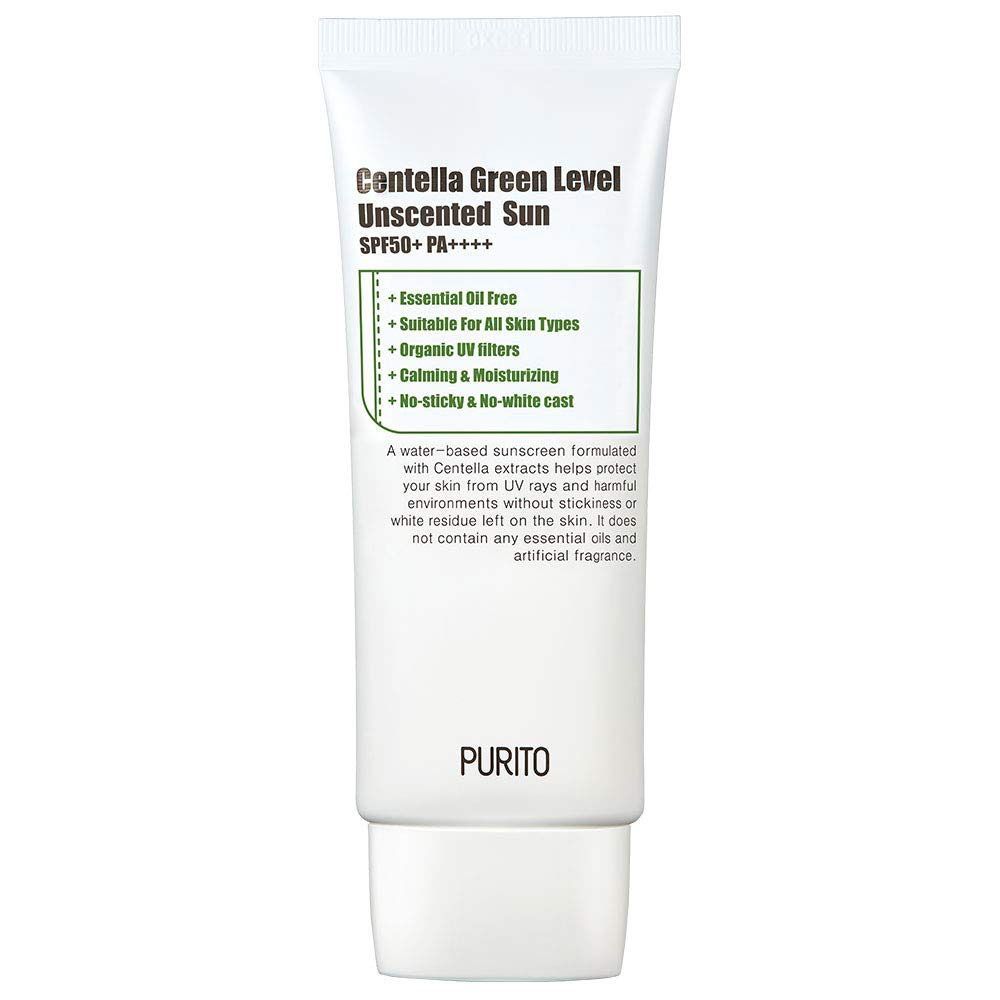 Meilleur soin de la peau pour la rosacée : crème solaire Purito